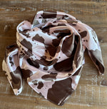 Mocha & Blush Cowhide