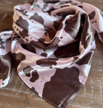 Mocha & Blush Cowhide