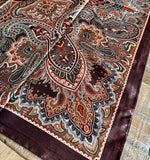 Chocolate Faceted Paisley