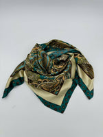 Teal, Olive & Yellow Paisley