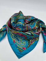 Bold Teal Paisley