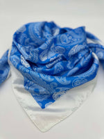 Blue Bell Paisley & White Border