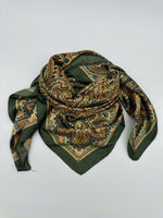 Olive & Gold Faceted Paisley