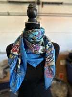 Bright Blue Paisley - The Thrifty Cowgirl, Co.