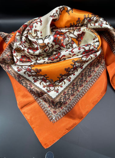 Burnt Orange Floral - The Thrifty Cowgirl, Co.