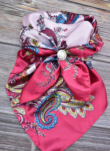 Hot Pink Paisley - The Thrifty Cowgirl, Co.