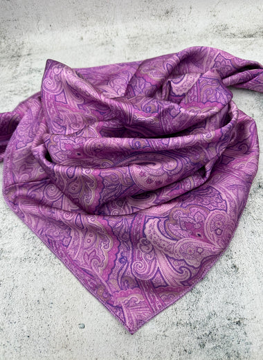 Bright Violet Paisley - The Thrifty Cowgirl, Co.