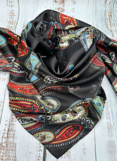 Black Paisley Border - The Thrifty Cowgirl, Co.