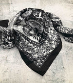 Black & White Double Paisley-tc-ranchwear.com