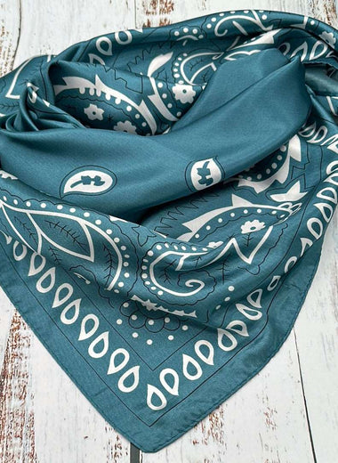 Knockout Teal Paisley