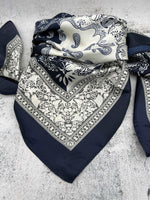 Navy & Gray Paisley - The Thrifty Cowgirl, Co.