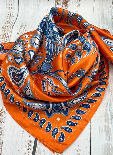 Orange Paisley - The Thrifty Cowgirl, Co.