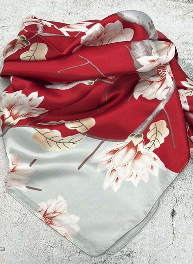 Red & Silver Floral - The Thrifty Cowgirl, Co.